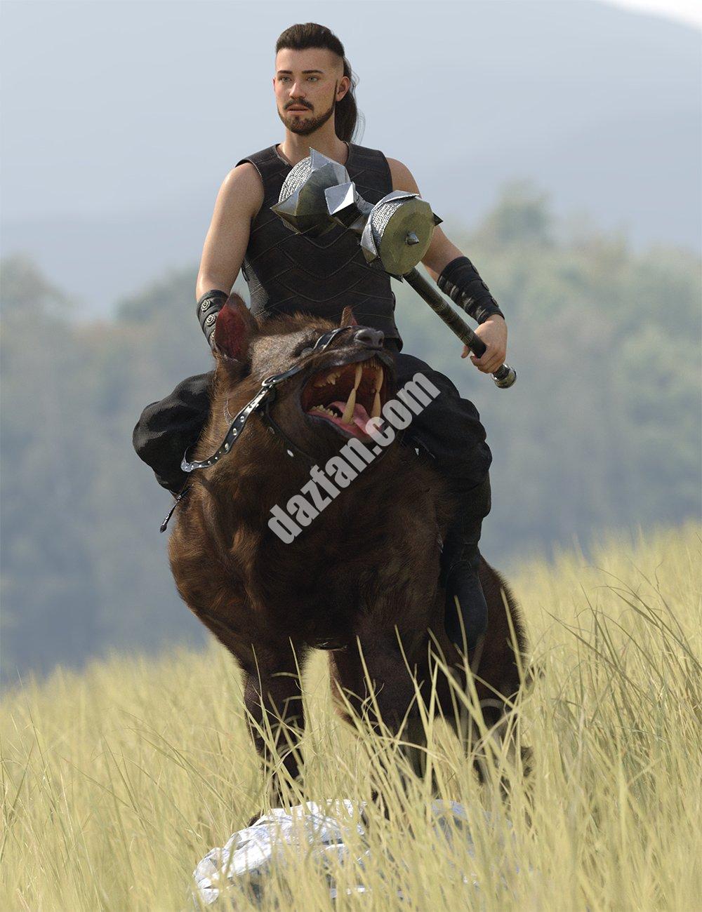 [daz姿势] 创世纪9和Varg 8的Varg Rider姿势-DAZ爱好者