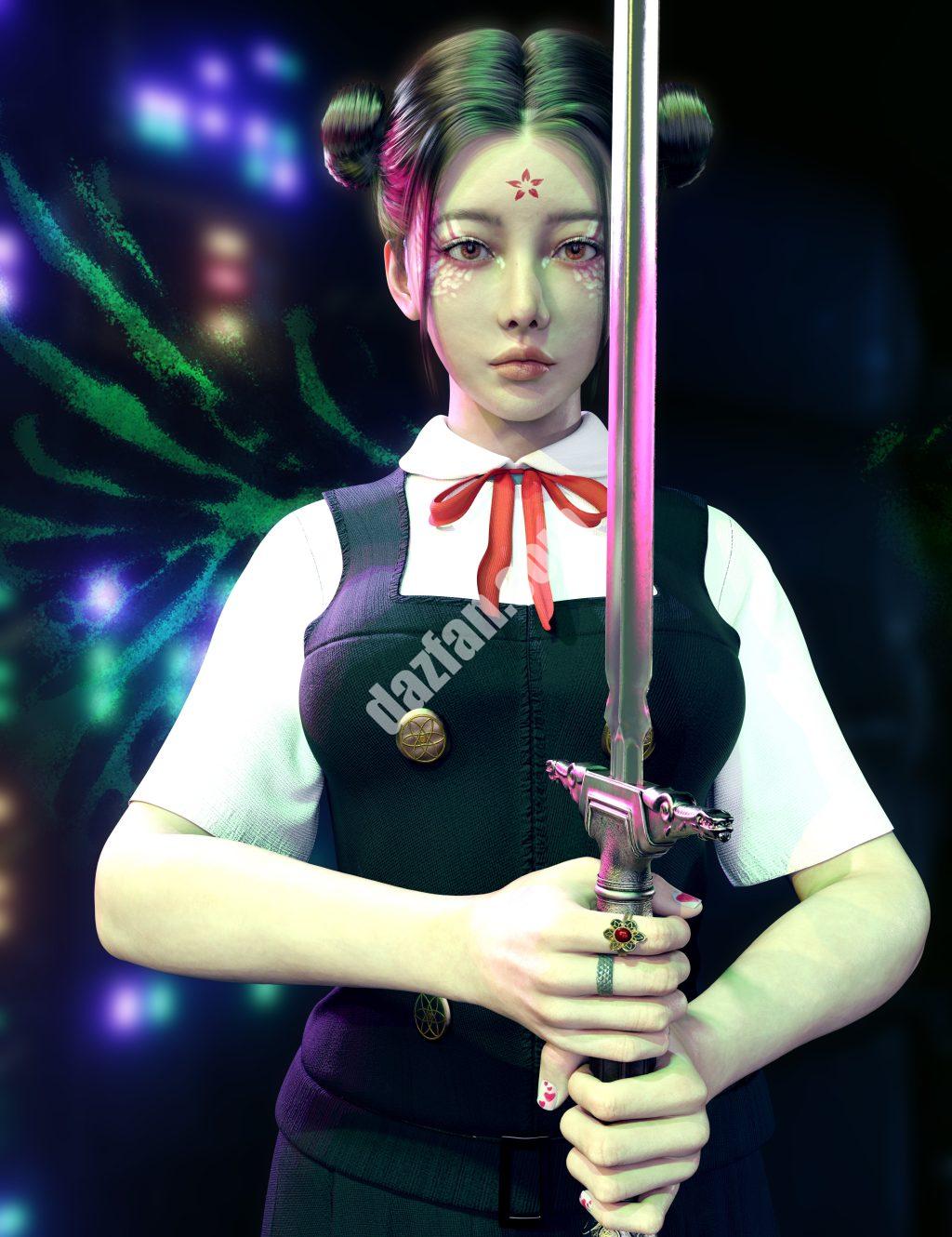 [daz合集] Vo莱纳的角色、头发和服装的Genesis 9 合集包-DAZ爱好者