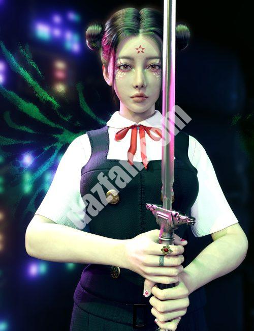 [daz合集] Vo莱纳的角色、头发和服装的Genesis 9 合集包-DAZ爱好者