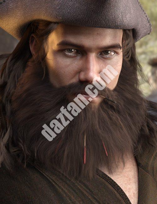 [daz发型] 创世纪8的沃尔特头发和胡子-DAZ爱好者