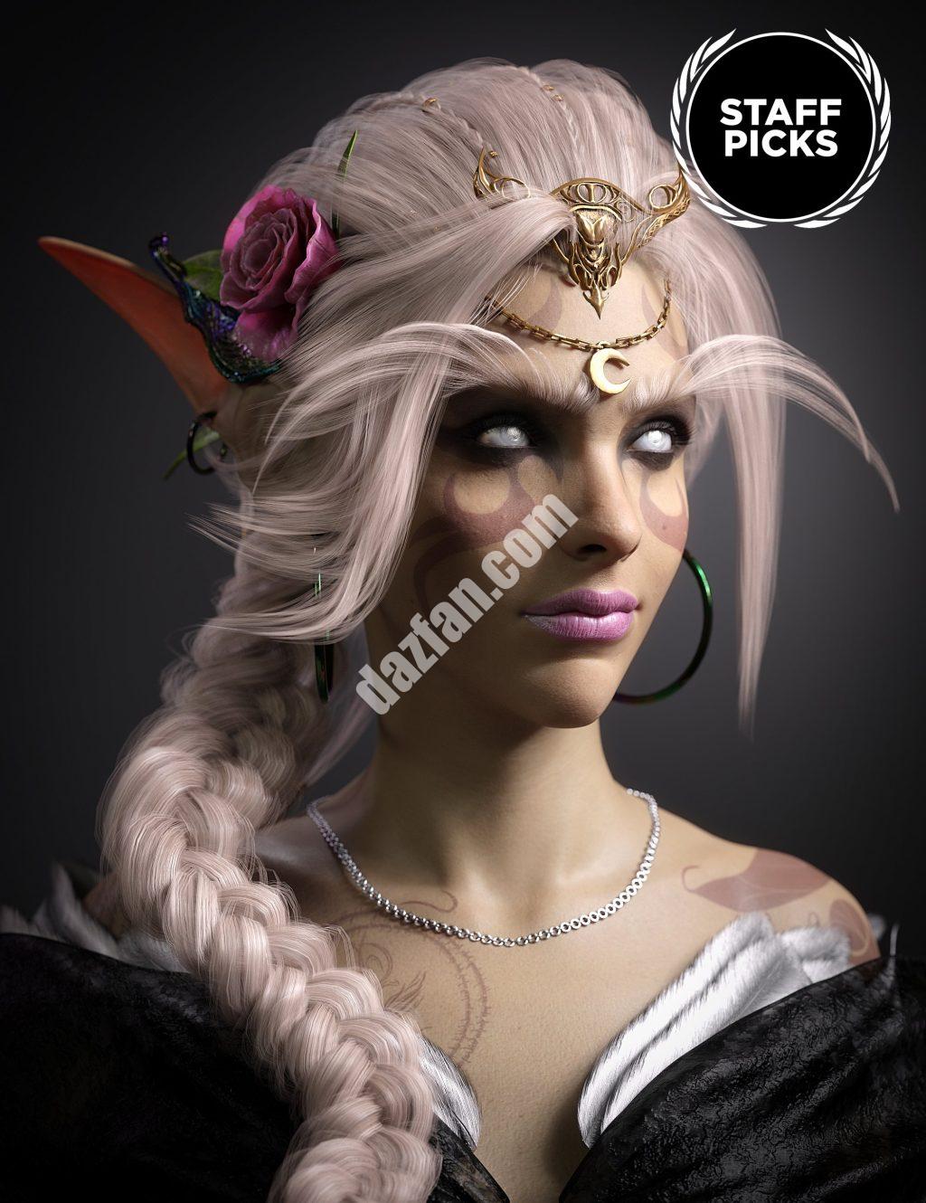 [daz角色] 白色女祭司8.1高清-DAZ爱好者