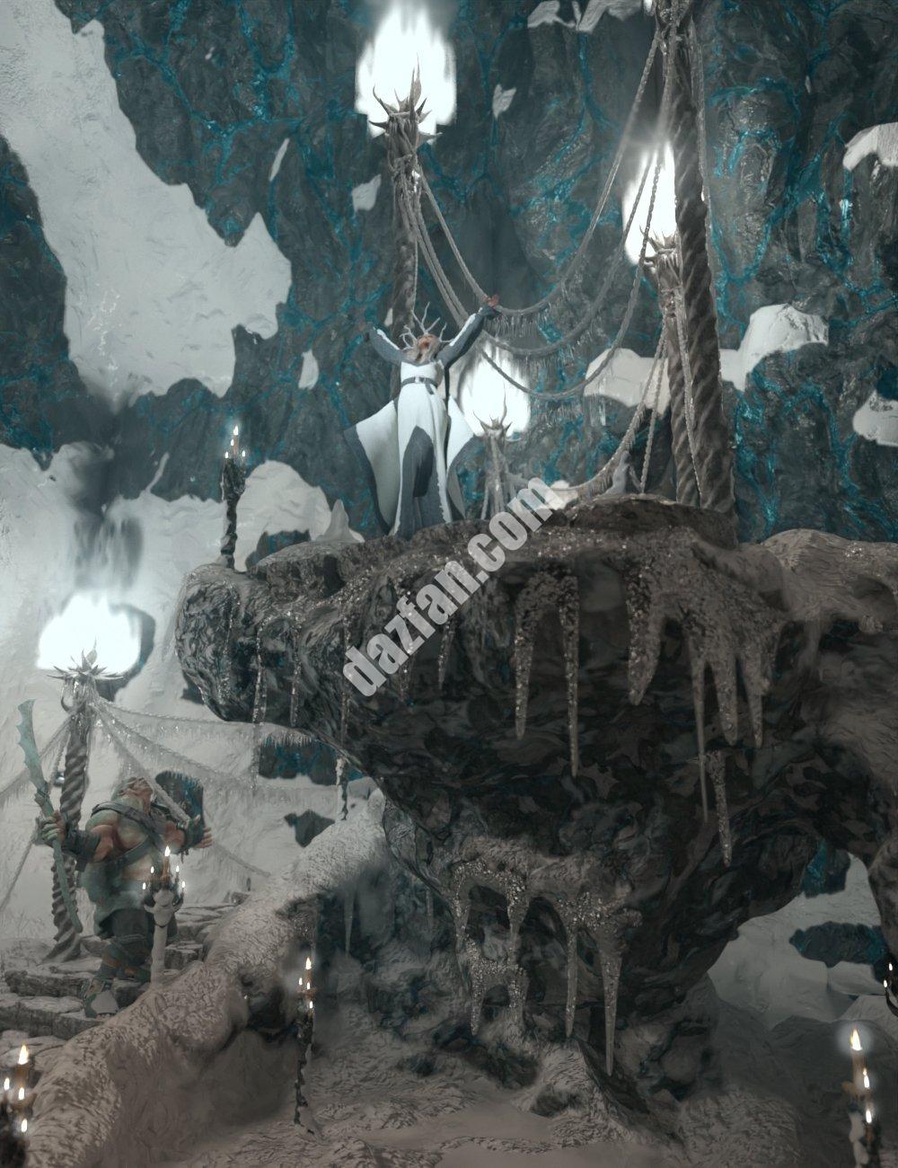 [daz场景] 白色女祭司仪式现场-DAZ爱好者