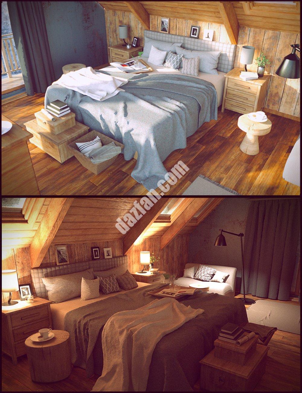 [daz场景] 寒假卧室-DAZ爱好者