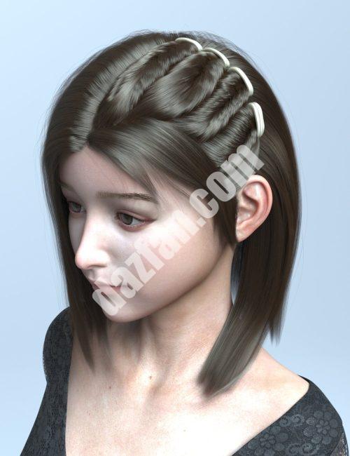 [daz发型] Wsoug头发为创世纪8和8.1女性-DAZ爱好者