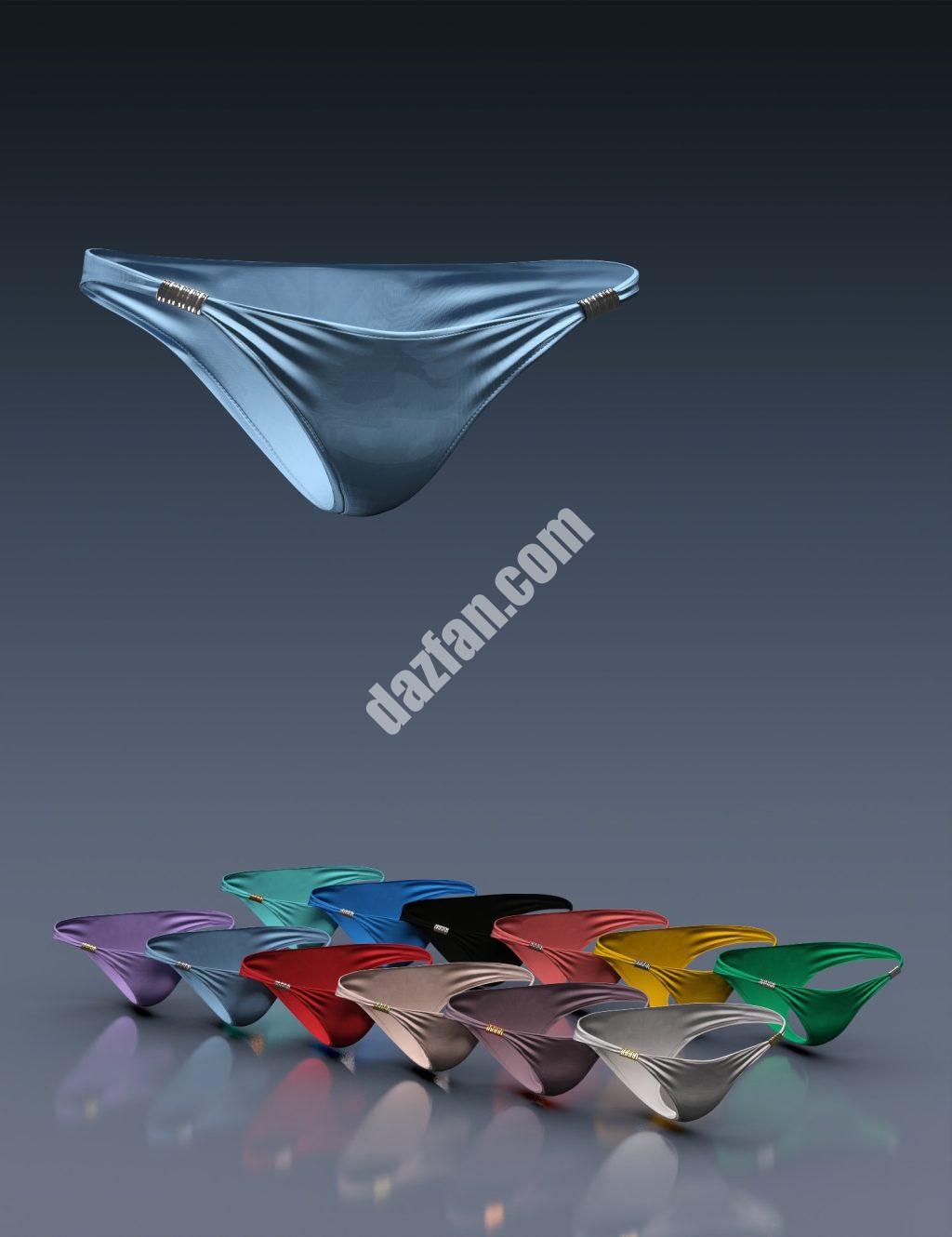 [daz服装] X时尚波西米亚比基尼下装Genesis 8和8.1女性-DAZ爱好者