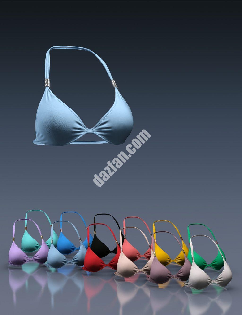 [daz服装] X时尚波西米亚比基尼上衣Genesis 8和8.1女性-DAZ爱好者