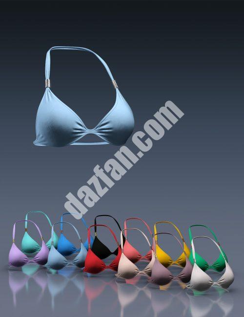 [daz服装] X时尚波西米亚比基尼上衣Genesis 8和8.1女性-DAZ爱好者