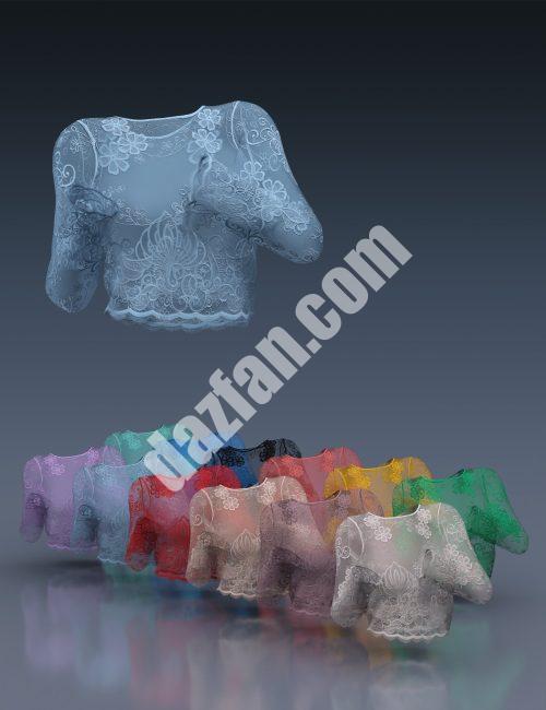 [daz服装] X-Fashion波西米亚比基尼套装dForce Genesis 8和8.1女性衬衫-DAZ爱好者