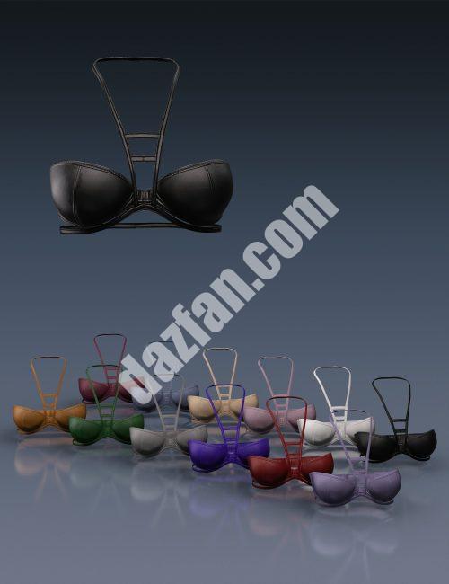 [daz服装] X时尚俱乐部背带套装01 Genesis 8和8.1女性文胸和背带-DAZ爱好者