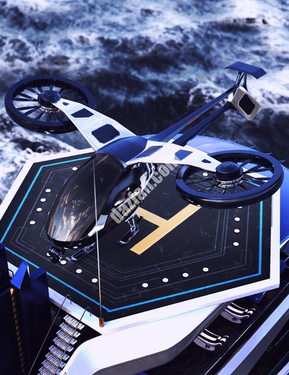 [daz载具] XI财年直升机-DAZ爱好者