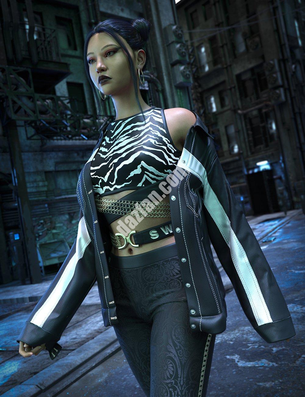 [daz服装] Yuko dForce OVZ服装纹理-DAZ爱好者